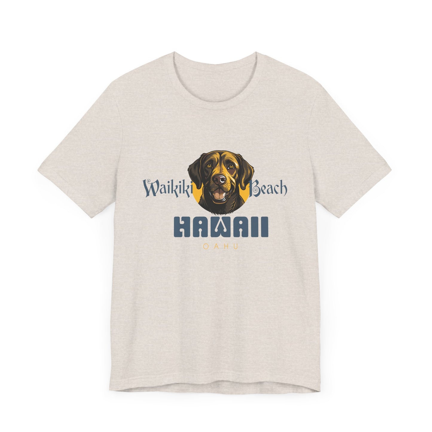 Labrador Short Sleeve T-Shirt - Waikiki Beach - Hawaii Unisex T-Shir