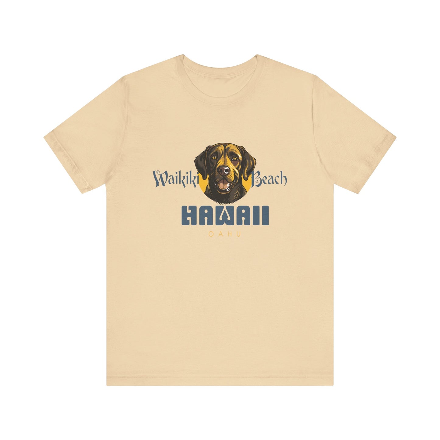 Labrador Short Sleeve T-Shirt - Waikiki Beach - Hawaii Unisex T-Shir