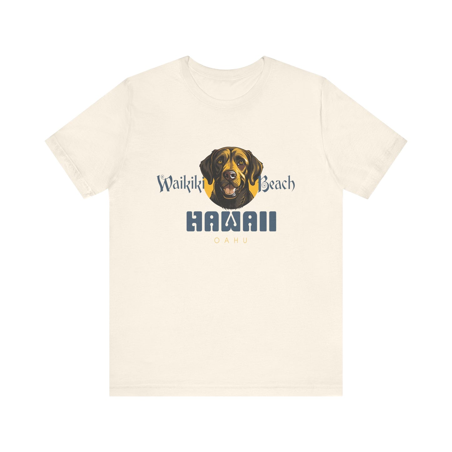 Labrador Short Sleeve T-Shirt - Waikiki Beach - Hawaii Unisex T-Shir