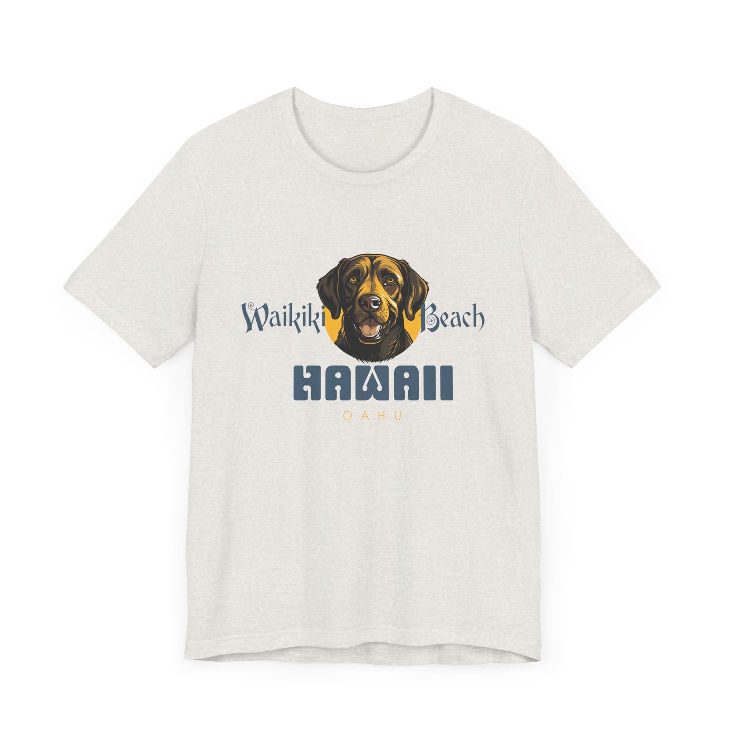 Labrador Short Sleeve T-Shirt - Waikiki Beach - Hawaii Unisex T-Shir