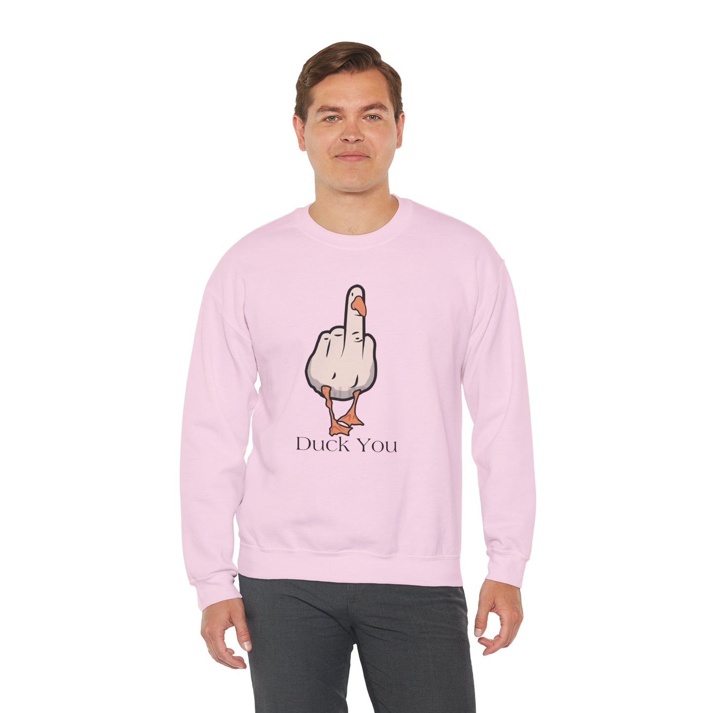 Funny Duck You Sweatshirt - Unisex Heavy Blend Crewneck