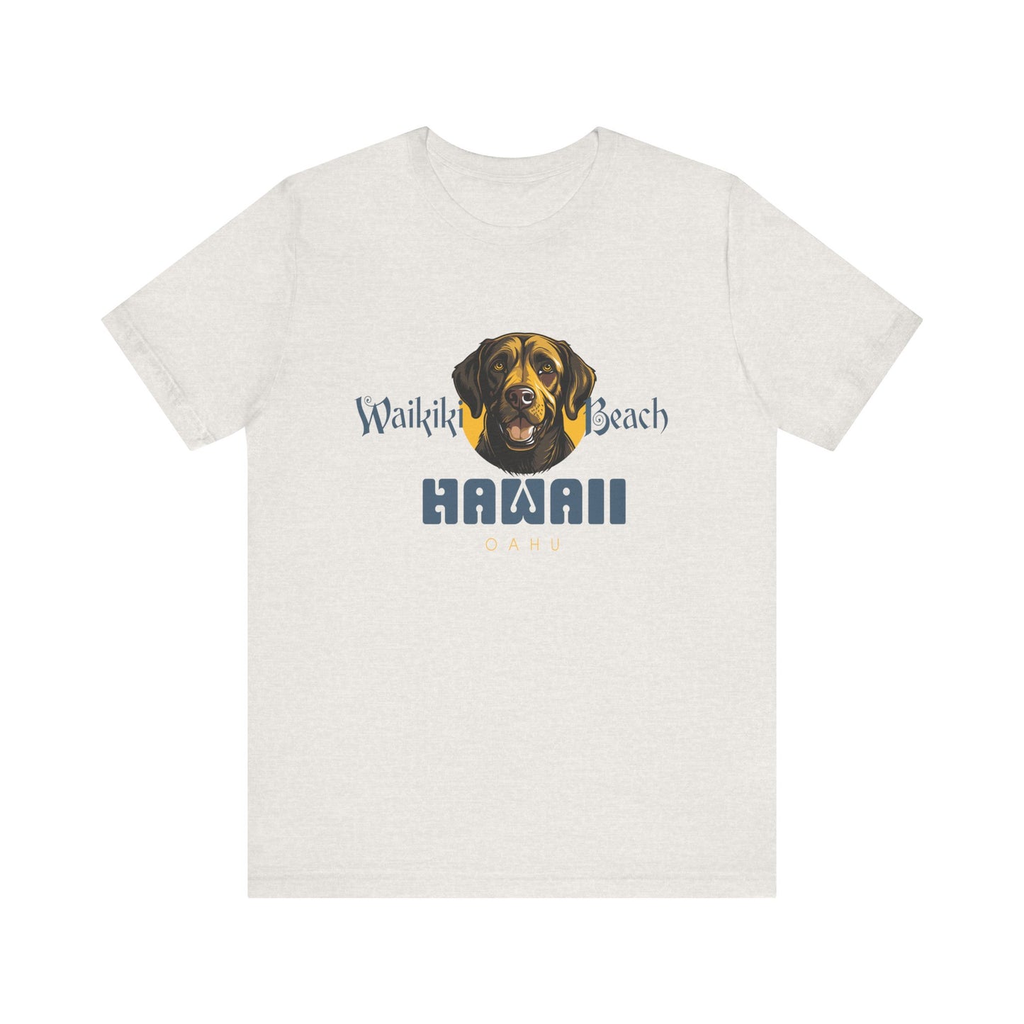 Labrador Short Sleeve T-Shirt - Waikiki Beach - Hawaii Unisex T-Shir