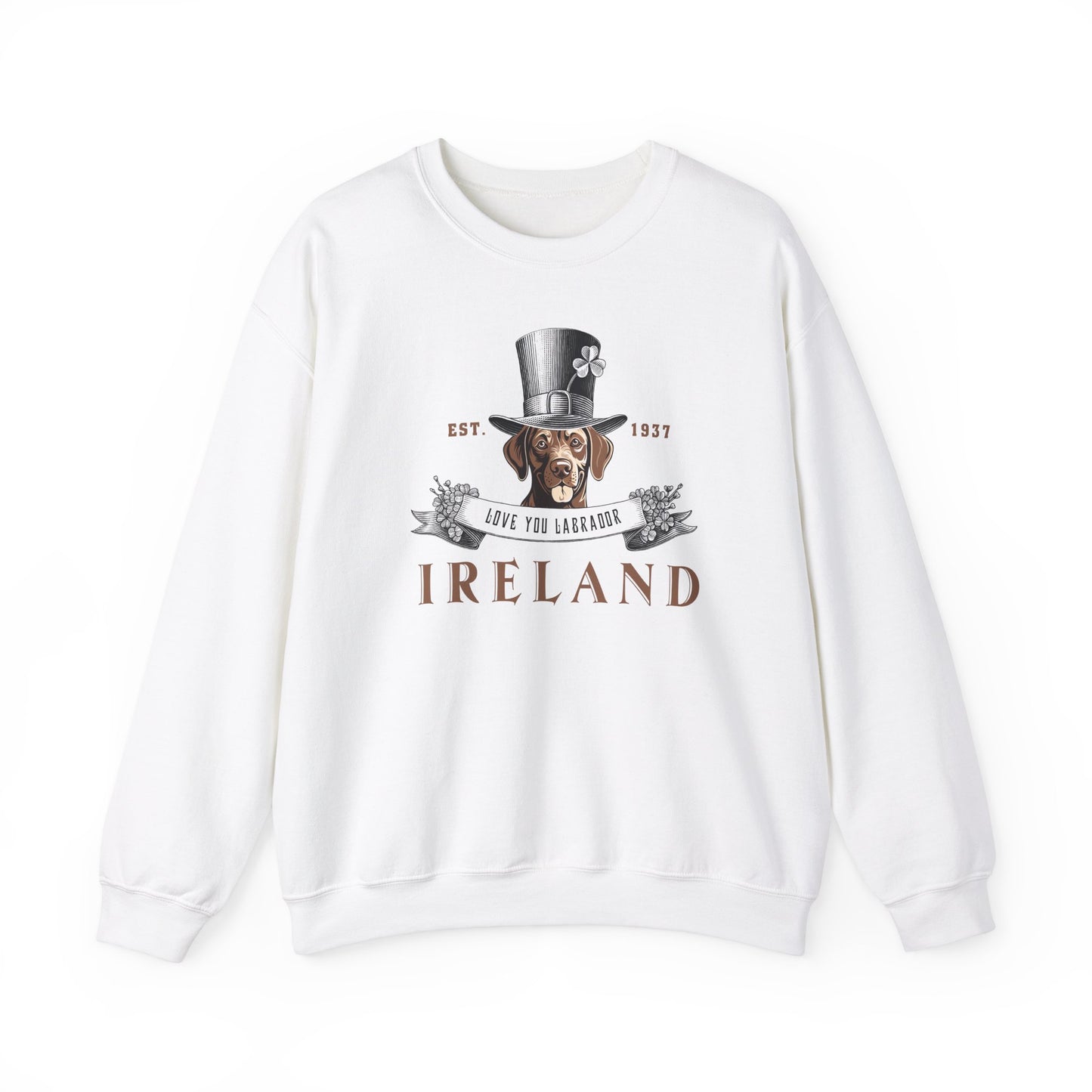 St. Patrick's Day Labrador Sweatshirt - Unisex Heavy Blend™ Crewneck
