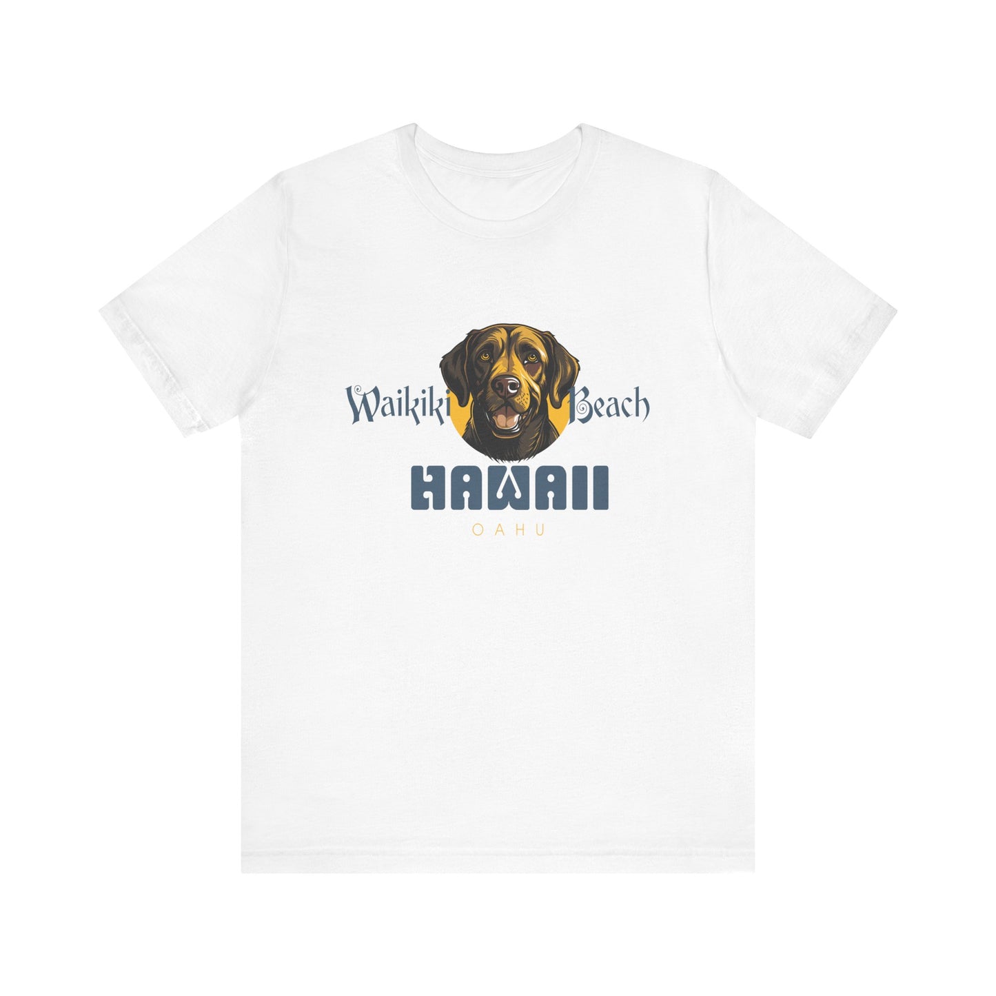 Labrador Short Sleeve T-Shirt - Waikiki Beach - Hawaii Unisex T-Shir