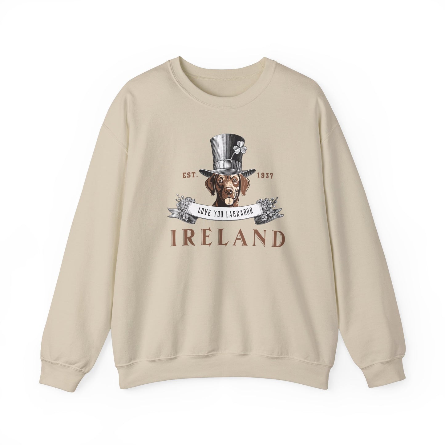 St. Patrick's Day Labrador Sweatshirt - Unisex Heavy Blend™ Crewneck