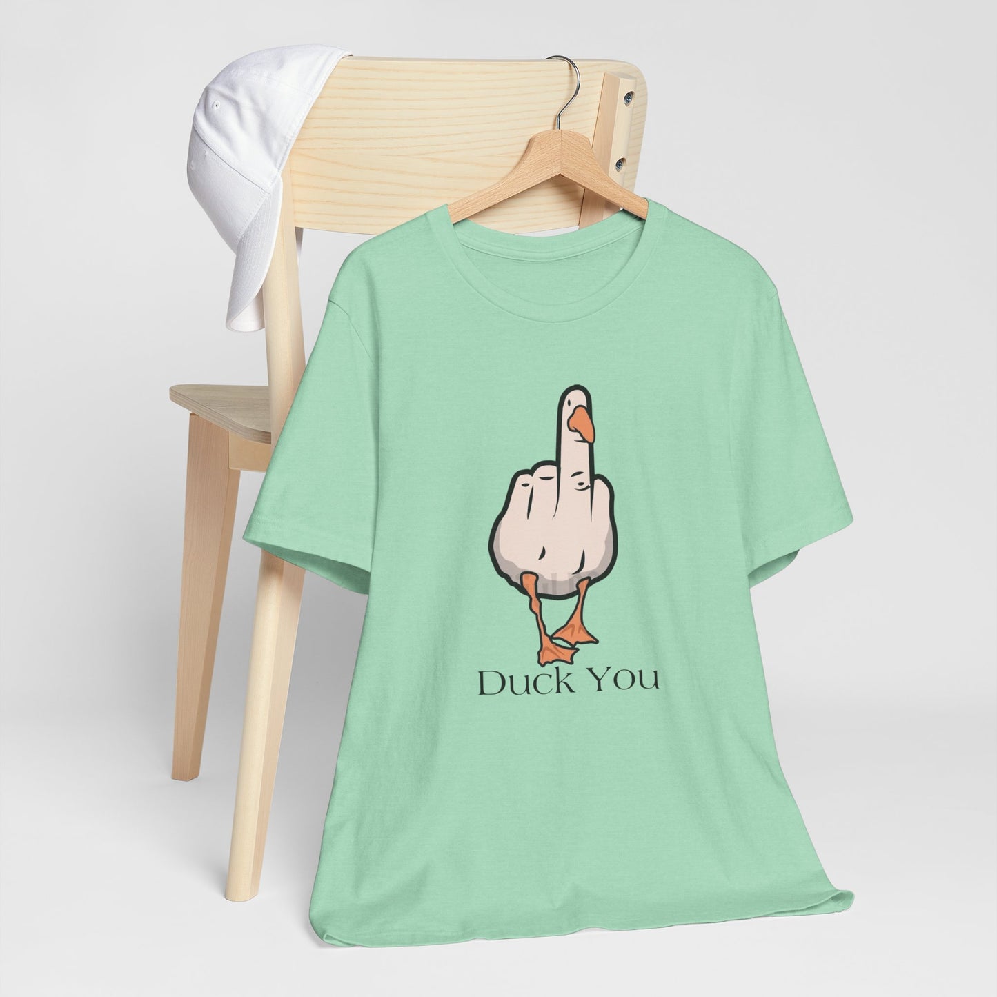 Funny Duck You Unisex Tee - Quirky Graphic Short Sleeve Shirt