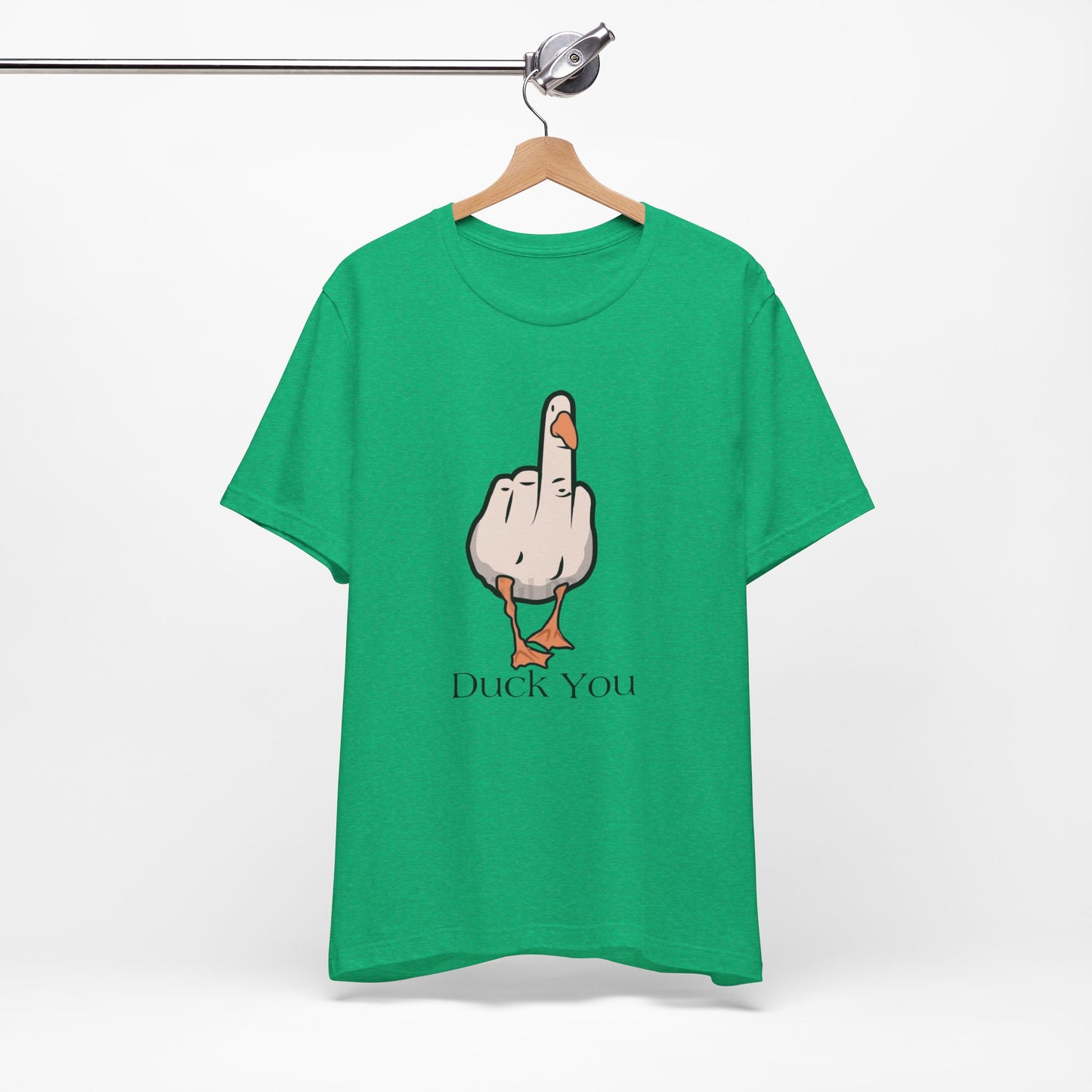Funny Duck You Unisex Tee - Quirky Graphic Short Sleeve Shirt
